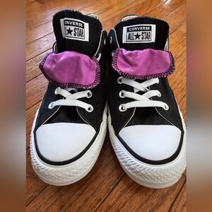 Converse Chuck Taylor AllStar 530236F Double Tongue Black Purple Women Size 10